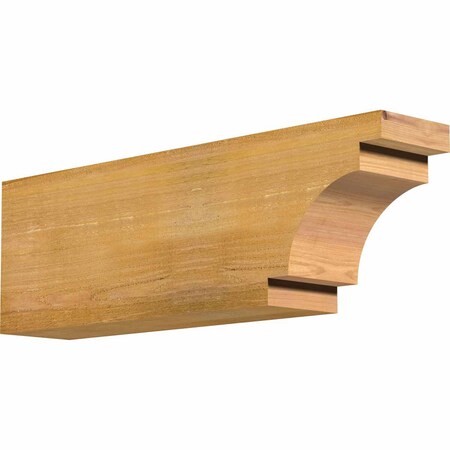 Ekena Millwork Mediterranean Rough Sawn Rafter Tail, Western Red Cedar, 6"W x 10"H x 32"L RFT06X10X32MED00RWR